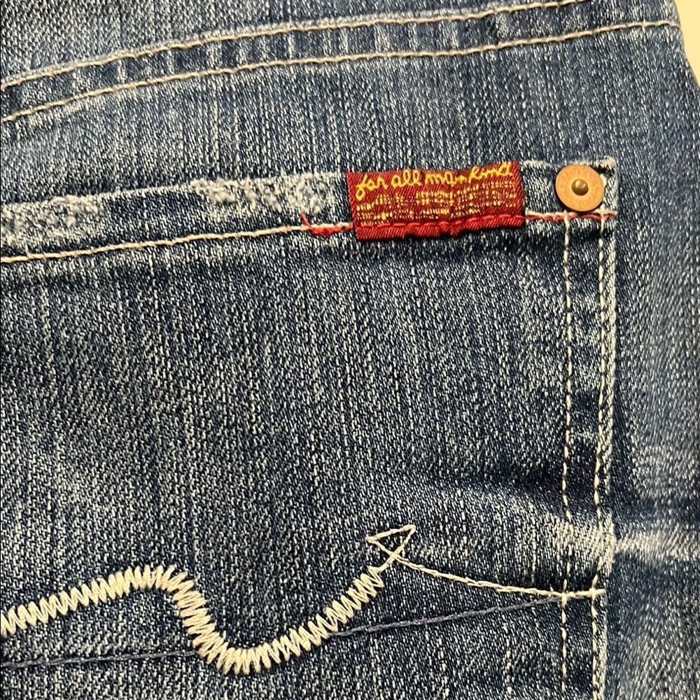 Blue Denim Mini Skirt - Picture 9 of 10